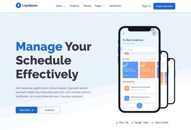 AppGUE - App Landing Pages Elementor Template Kit