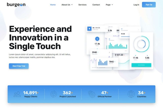 Burgeon - Template Kit for Business Startup
