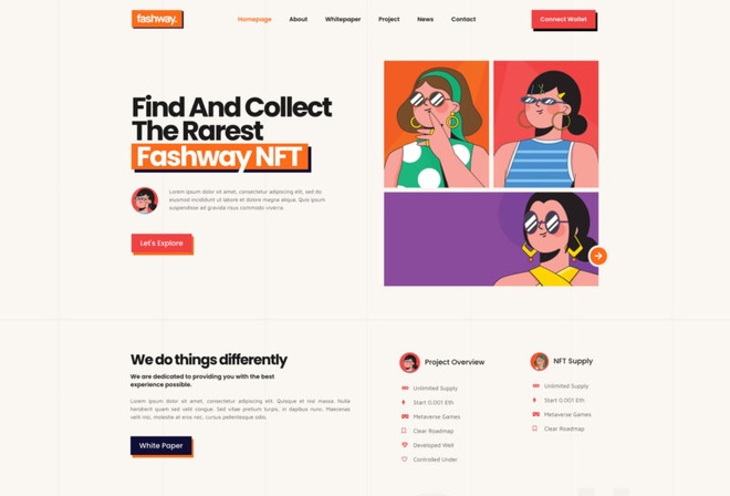 Fashway - NFT Portfolio Elementor Template Kit