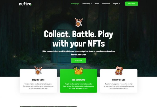 Neftro - Template kit for NFT game