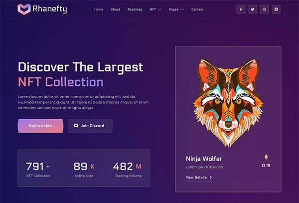Rhanefty – Startup & IT Company Template Kit