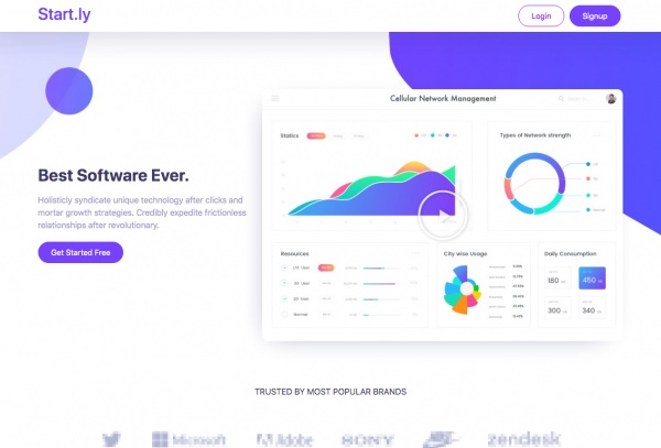 Startly - SaaS & Software Elementor Template Kit