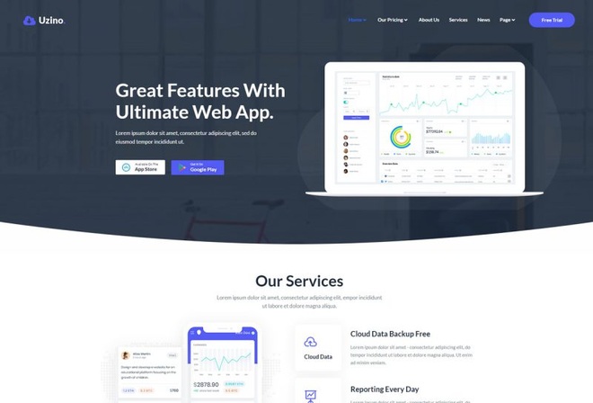 Uzino | Premium Startup App