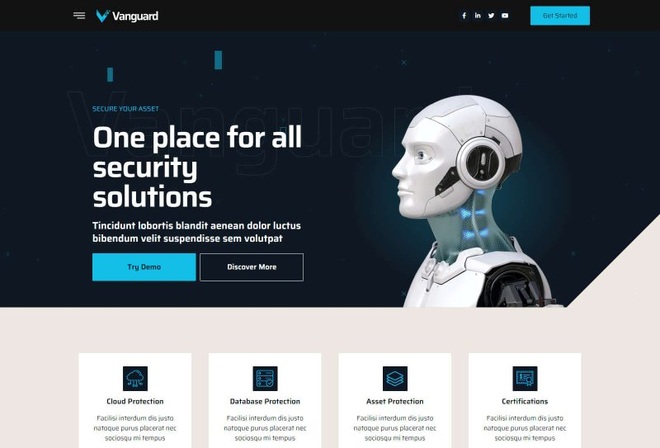 Vanguard - Templatekit for Cyber Security