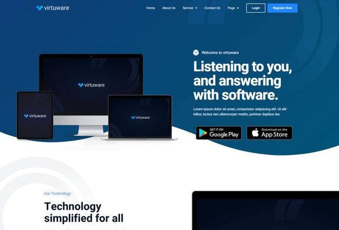 Virtuware - Template kit for Saas Service