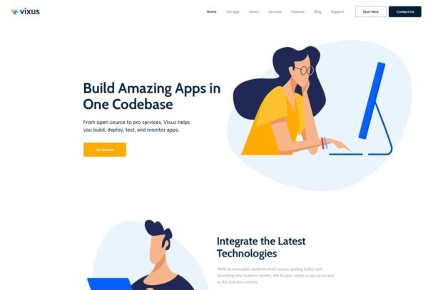 Vixus - Business Startup Template Kit