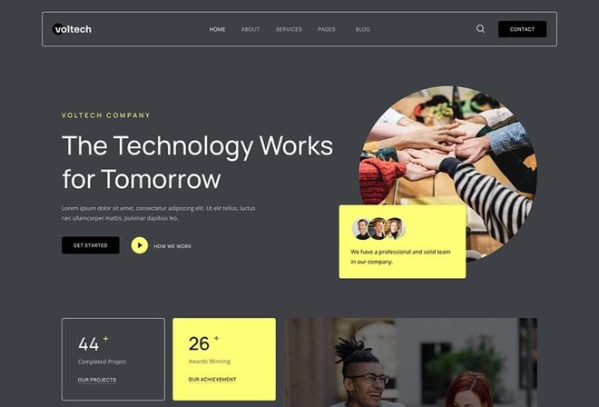 Voltech - Tech & Digital Startup Company Elementor Template Kit