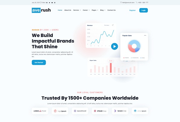 Averush Digital Marketing & Creative Agency Elementor Template Kit