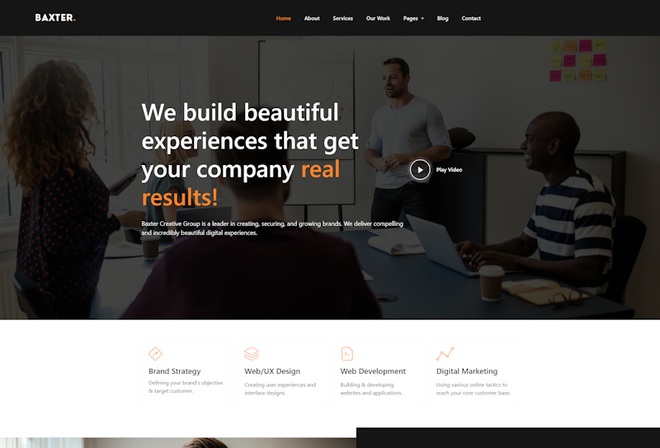 Baxter - Creative Agency Template Kit