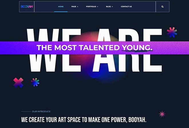 Booyah - Creative Artist Portfolio Elementor Template Kit