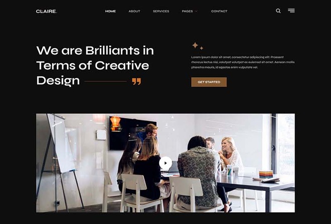 Claire - Personal Portfolio Elementor Template Kit
