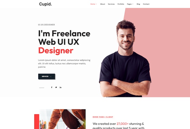Cupid - Creative Portfolio Elementor Template kit