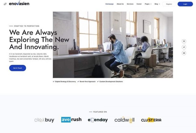 Enofasien Creative Agency Elementor Template Kit
