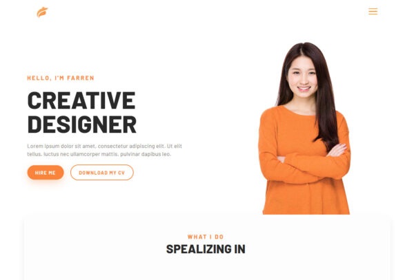 Farren - CV/Portfolio Template Kit