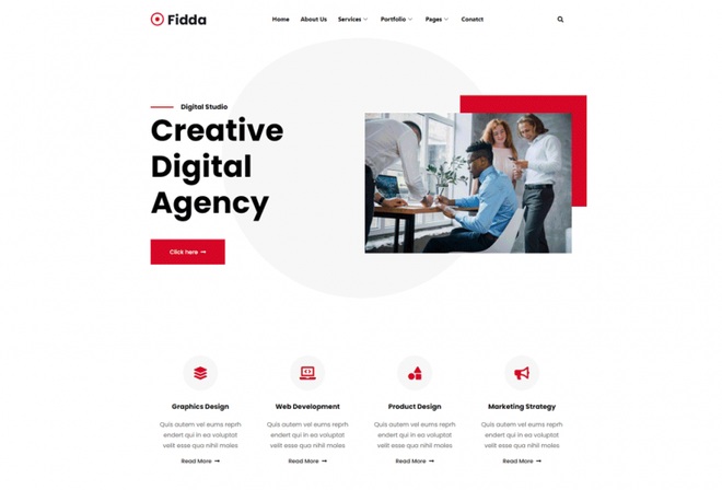 Fidda - Portfolio & Agency Elementor Template Kit