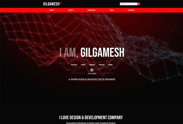 Gilgamesh - Creative Portfolio Elementor Template Kit