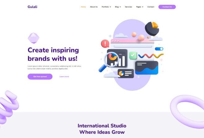 Gulali - Creative Portfolio Elementor Kit