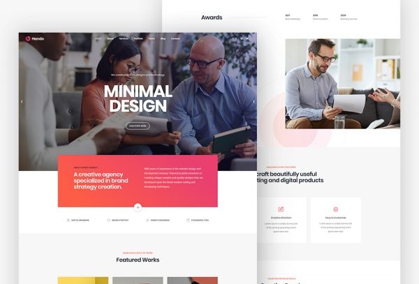 Hando - Corporate and Portfolio Template Kit