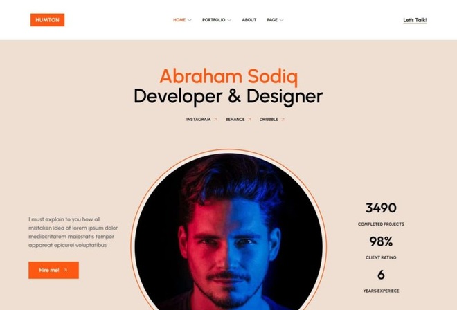 Humton - Personal Portfolio