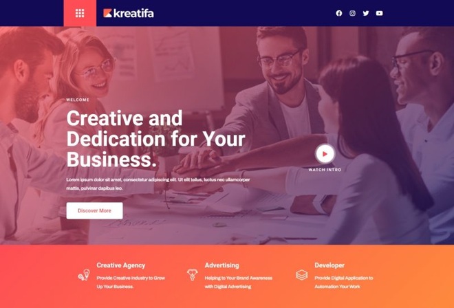 Kreatifa - Template Kit for Creative Agency