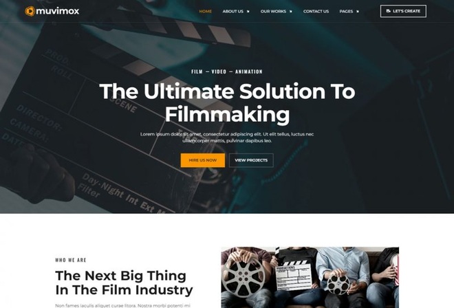 Muvimox - Template Kit for Film Maker & Movie Studio
