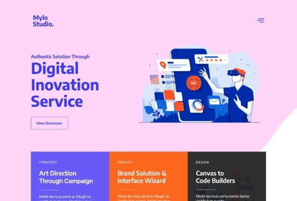 Mylo - Creative Agency & Portfolio Elementor Kit