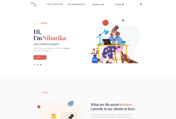 Pro - Personal Portfolio elementor Template Kit