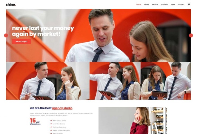 Shiny - Creative Agency and Business Elementor Kit
