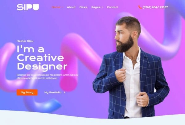 Sipu - CV/Portfolio Template Kit