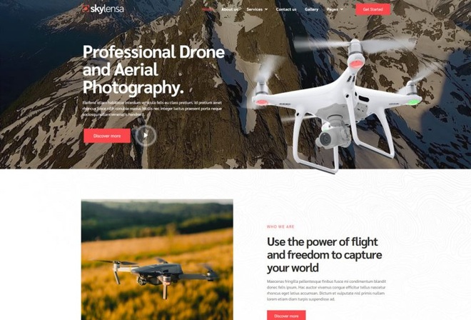 Skylensa - Template kit for drone photography