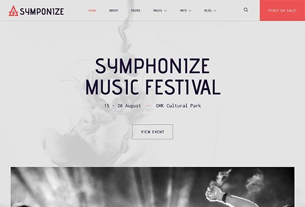 Symphonize – Music Festival Event & Band Elementor Template Kit