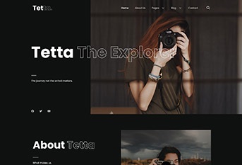 Tetta - Photography & Portfolio Elementor Template Kit