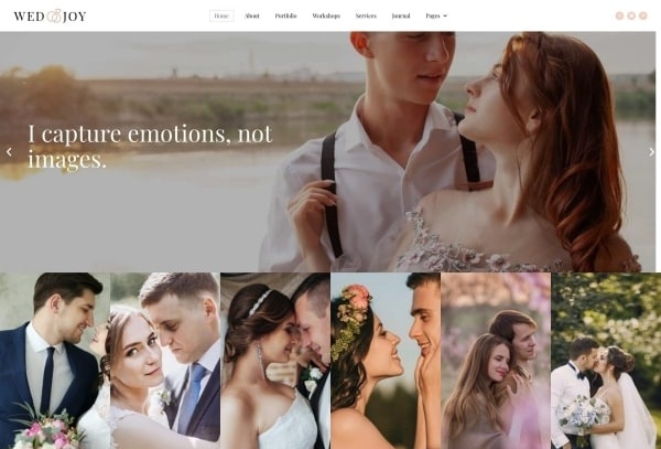 Wedjoy - Wedding Photography Elementor Template Kit
