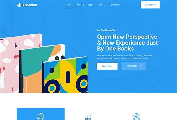 BluMedia – Book Publisher & Book Author Elementor Template Kit
