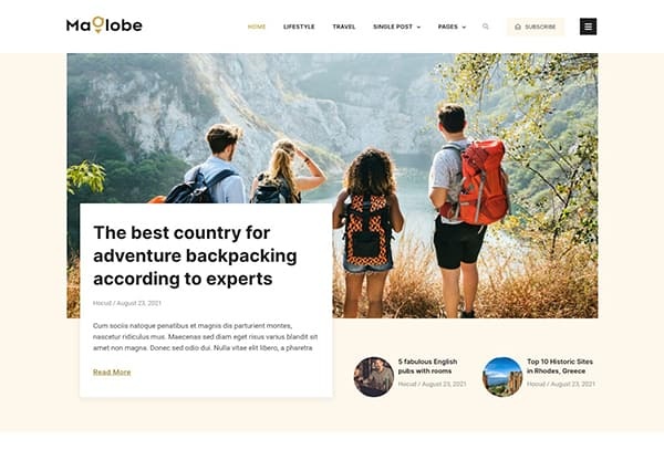 Maglobe - Magazine & News Elementor Template Kit
