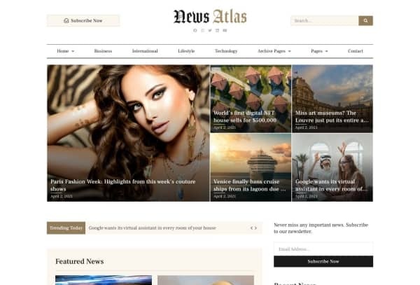News Atlas - News & Magazine Elementor Template Kit
