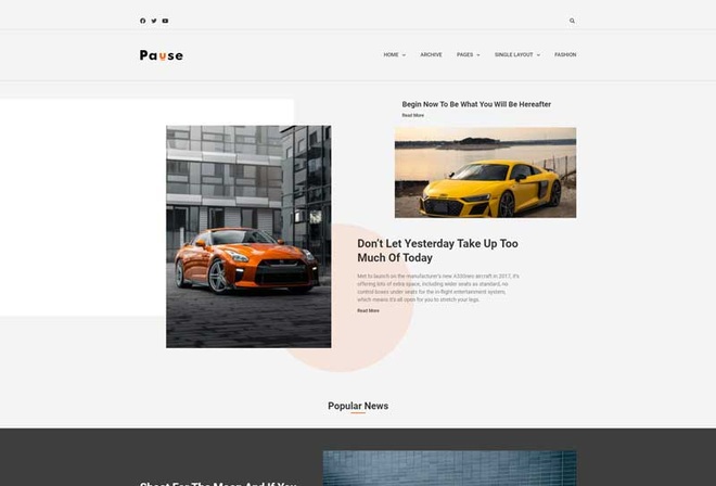 Pause Elementor Template Kit