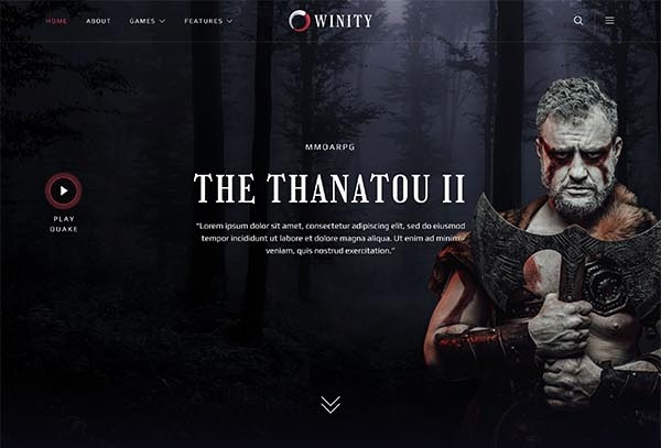 Winity – Game Publisher & eSports Elementor Template Kit