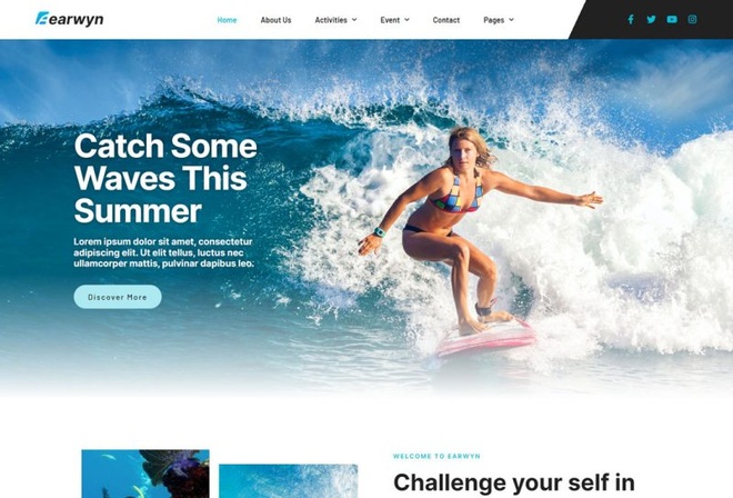 Earwyn - Template Kit for Water Sports & Surfing