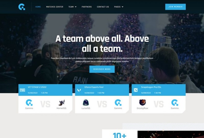 Gammo - Template kit for Esport team