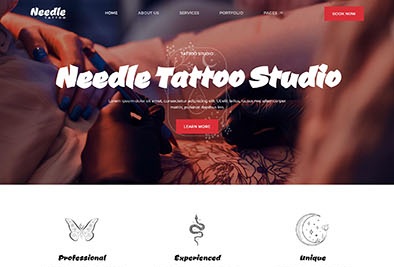 Needle - Tattoo Studio Elementor Template Kits