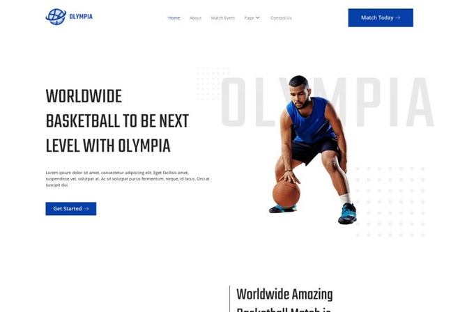 Olympia - Basketball Sport Organitation Template Kits