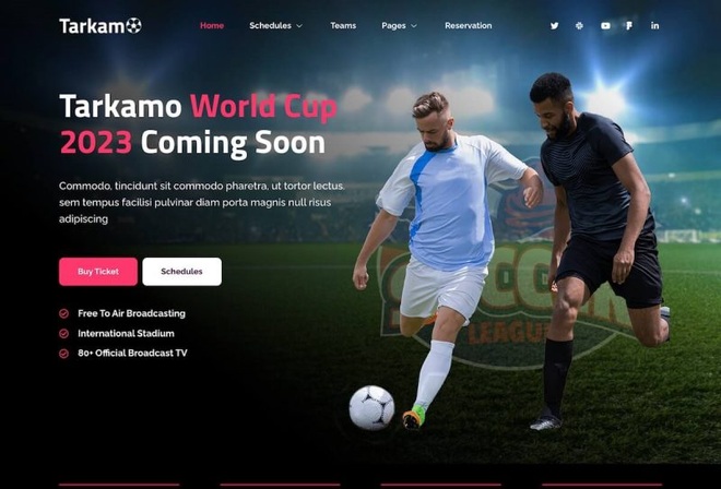 Tarkamo - Football & Sport Tournament Elementor Template Kit