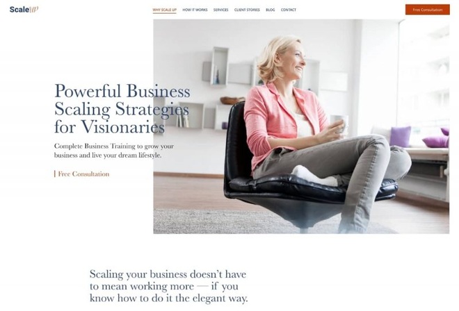ScaleUP - Business Coaching Elementor Template Kits