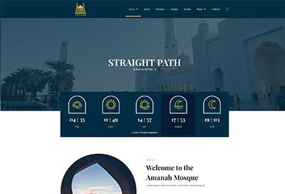 Amanah - Islamic Center Elementor Template Kit