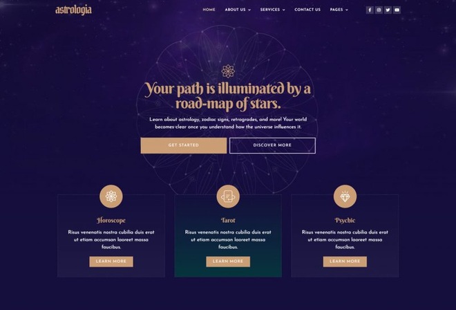 Astrologia - Templatekit for Astrology