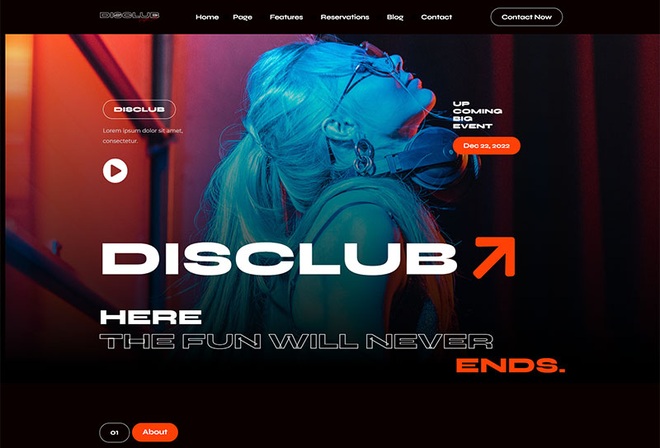 Disclub - Night Club, DJ & Events Elementor Template Kit