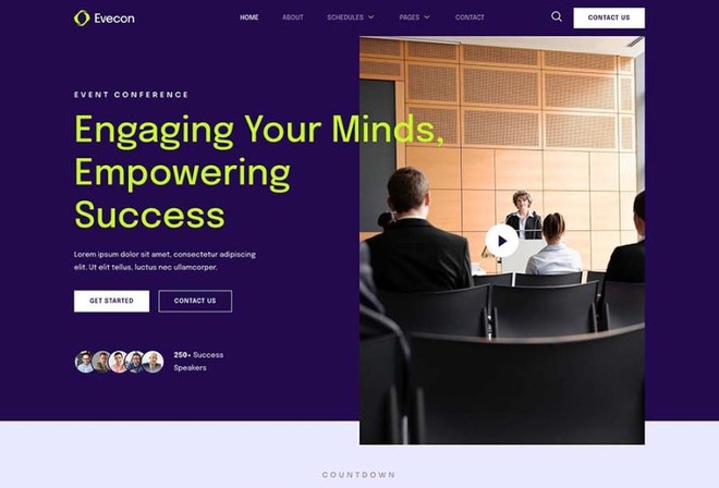Evecon - Event & Conference Elementor Template Kit