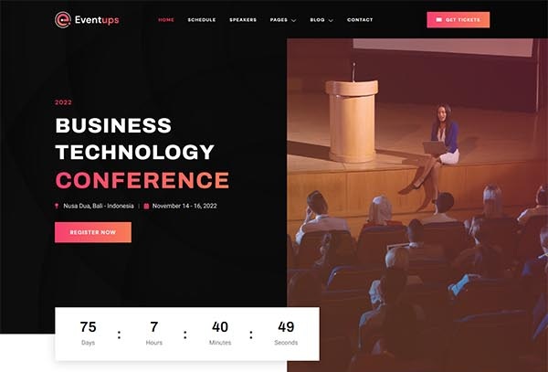 Eventups – Event & Conference Elementor Template Kit