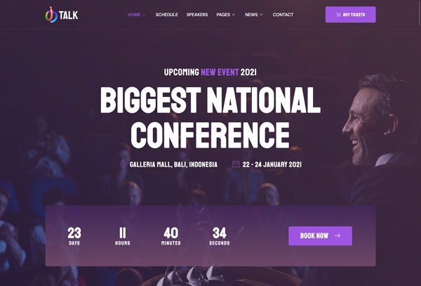 iTalk - Event & Conference Elementor Template Kit